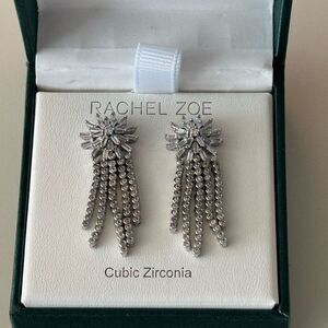 Rachel Zoe Silver Cubic Zirconia Earrings
